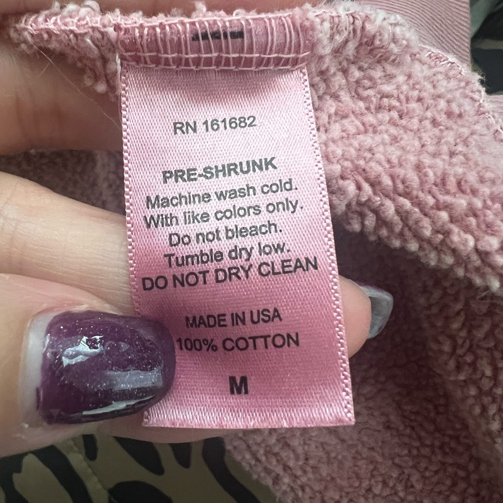 Thread Hippie LA Brand Pink Leopard Print Crew Neck Sweater - Picture 6 of 10